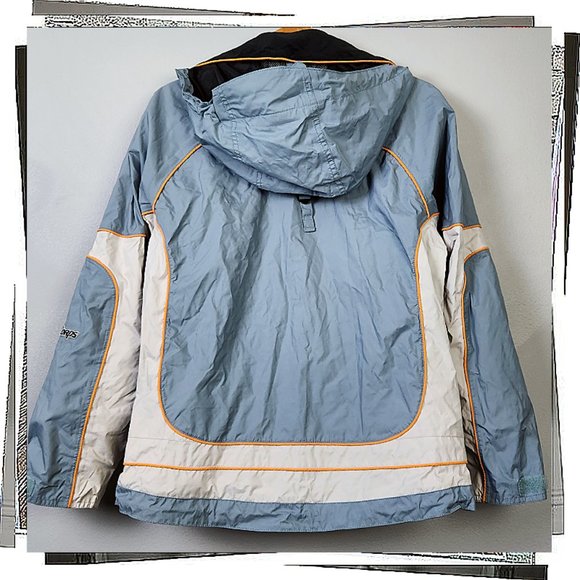 Blue & Cream w Orange Piping LightweightJacket w Gator & Vent Zips (S) Hardcore - Picture 5 of 9